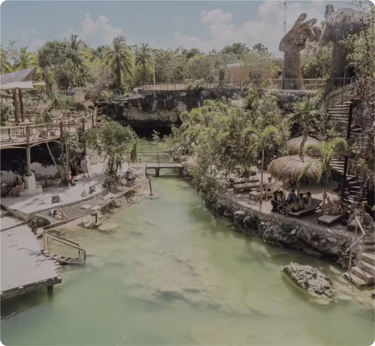 Sendero entre vegetación