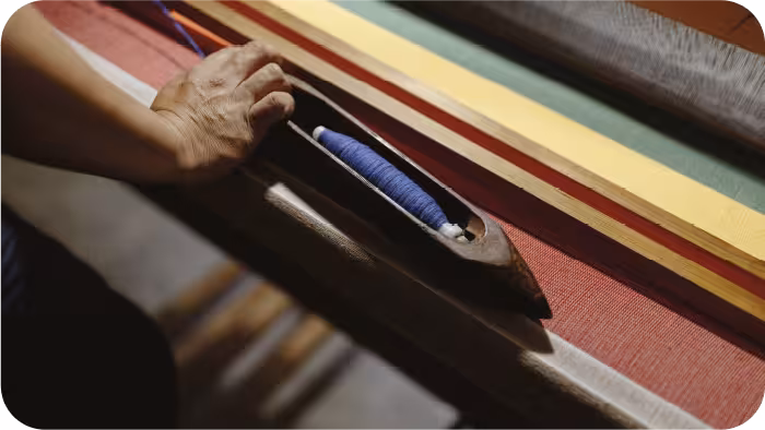 Producto sobre telar